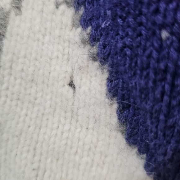 Marisa Christina Blue Polar Bear Sweater With Flaw - Picture 6 of 12